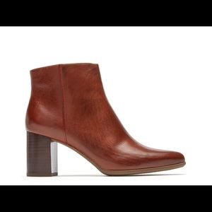 Rockport Lynix Brown Leather Total Motion Bootie Size 6